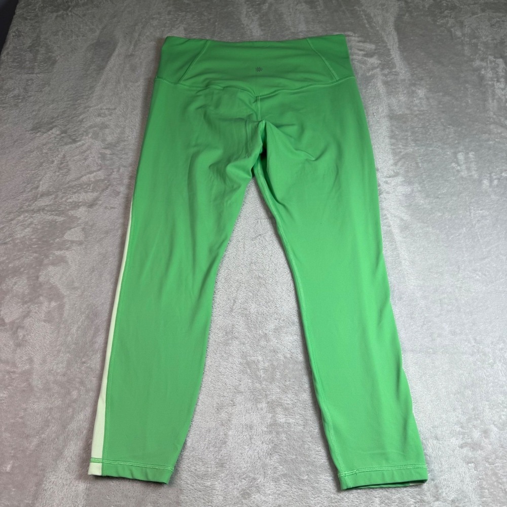 NWOT Athleta Womens Elation Colorblock 7/8 Tight Legging Green Large - Picture 8 of 11